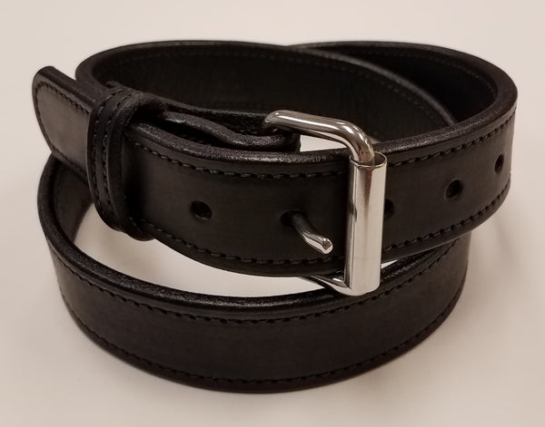 Everyday Men's Belt - Leather - Stitched - Black/Brown - Size 28-70 - Lifetime Warranty