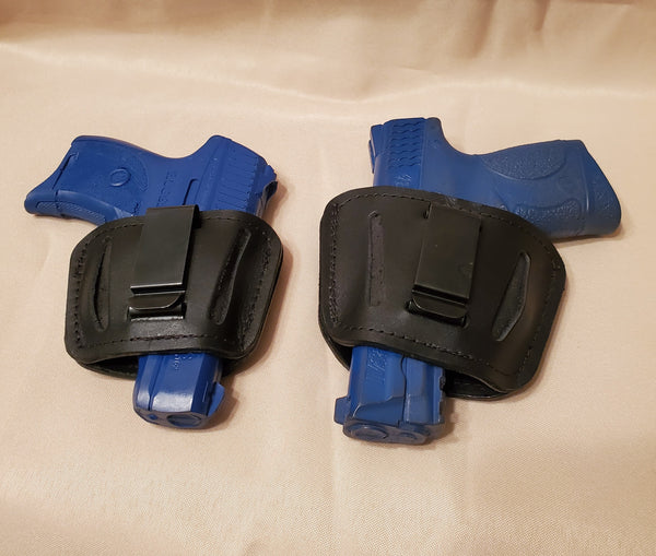 Ambidextrous Belt Slide Holster - Leather - Black or Brown - Lifetime Warranty