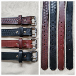 Everyday Men's Belts - Stitched and Basketweave