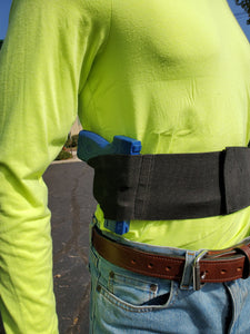 View of strong side holster.
