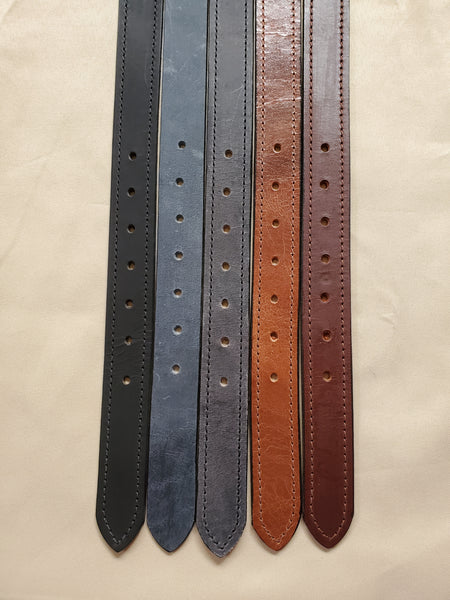 Men/Women -  Dress Belt - Leather - Black/Brown/Gray/Denim - Size 28-50 - Lifetime Warranty
