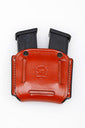 Double Magazine Case - Leather - Black or Brown - Lifetime Warranty