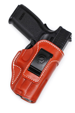 Ambidextrous IWB Holster - Leather - Inside the Waistband - Black or Brown - Lifetime Warranty