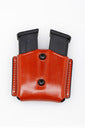 Double Magazine Case - Leather - Black or Brown - FREE Shipping - Lifetime Warranty